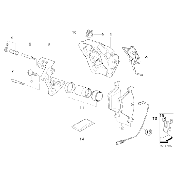 Klocki hamulcowe przód BMW E90 E91 E92 X1 325d 330i 330d 335i 335d - 34116794917