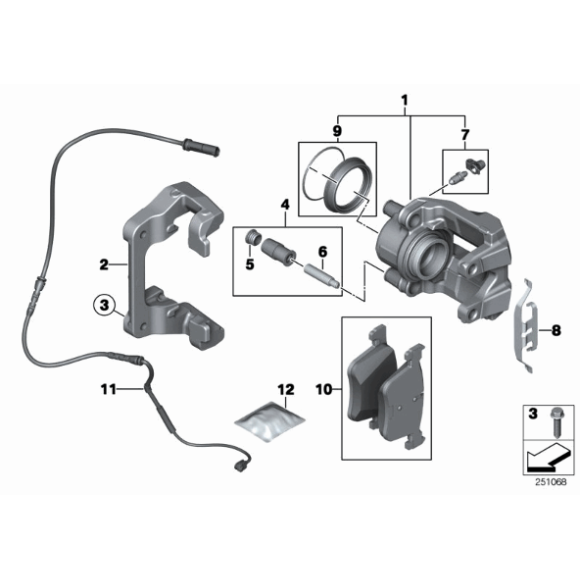 Klocki hamulcowe - Oryginał BMW - 34116858910