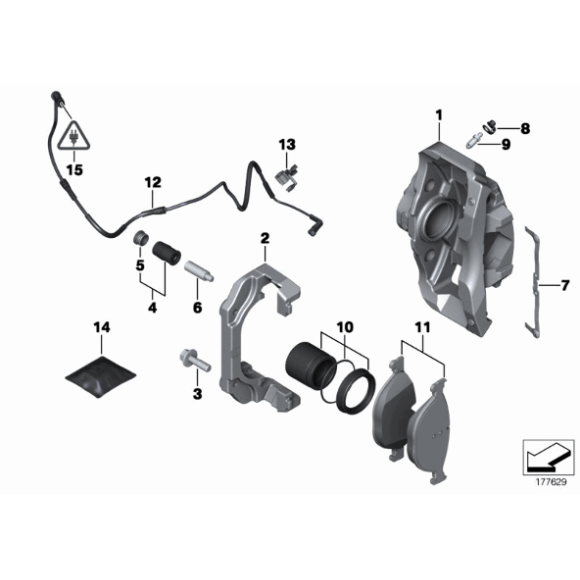 Klocki hamulcowe przód BMW F06 F10 F11 F12 640i 525 528 530 535 - 34116850885