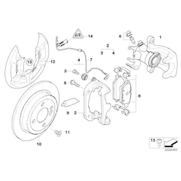 Osłona tarcza kotwiczna tył lewa MINI R55 R56 R57 R58 R59 - 34206785759