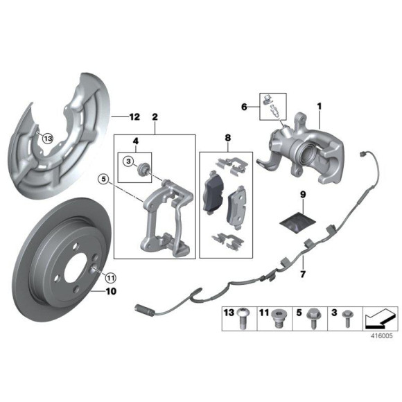 Osłona tarcza kotwiczna tył lewa MINI R55 R56 R57 R58 R59 - 34206785759