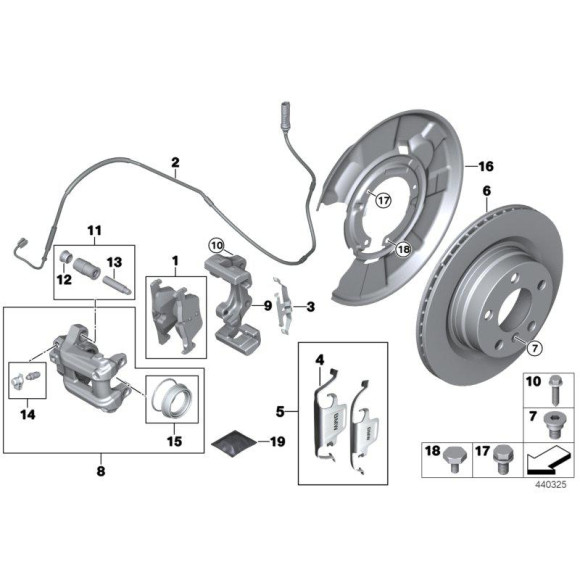Osłona tarczy tył lewa BMW E81 E87 E88 E90 E91 E92 E93 F30 F31 F34 F36 123 130 135 320 325 328 330 335 318 - 34216792247
