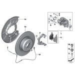 Klocki hamulcowe tył BMW E70 E71 M F15 F16 F85 F86 25dX 30dX 35iX 40dX 50iX M50dX- 34216794879