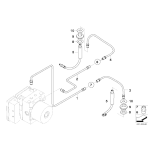 Przewód hamulcowy elastyczny tył BMW E61 520d 525d 523i 530d 530i 530xd 530xi 535d 545i 550i M5 - 34306795676