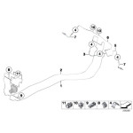 Przewód hamulcowy sztywny tył BMW E81 E82 E84 X1 E87 E88 E90 E91 E93 E92 - 34326853523