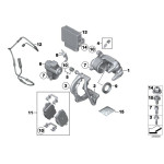 Czujnik klocków tył BMW F06 F10 F12 F13 M6 M5 - 34352284343