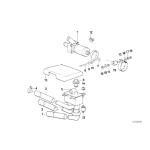 Osłona zaworu wody BMW E32 E34 730 735 518 518 520 525 530 535 540 M5 - 64111388000