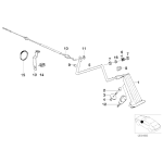 Uchwyt przewodu BMW E31 E34 E36 Z3 840 850 518 520 525 530 535 540 M5 - 61131388386