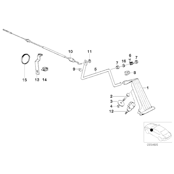 Uchwyt przewodu BMW E31 E34 E36 Z3 840 850 518 520 525 530 535 540 M5 - 61131388386