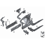 Dźwigar podporowy wnęki koła wew. lewy BMW F20 F21 F23 F30 F31 F32 F33 F34 F36 F80 F87 - 41007284101