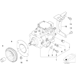 Uszczelka metalowa pompy wtryskowej BMW E39 E46 520d 318d 320d M47 - 13512247195