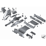 Mocowanie pochł. energii zderzenia lewe BMW F25 F26 G01 18 20 28 30 35 M40- 41117210195