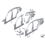 Blacha zamykająca wnęki koła przód prawa BMW F25 F26 X3 X4 18 20 28 30 35 M40 - 41117267240