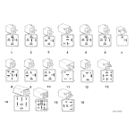 Przekaźnik żółcień cynkowa BMW E31 E32 E34 E36 E46 E83 X3 Z3 - 61361389105