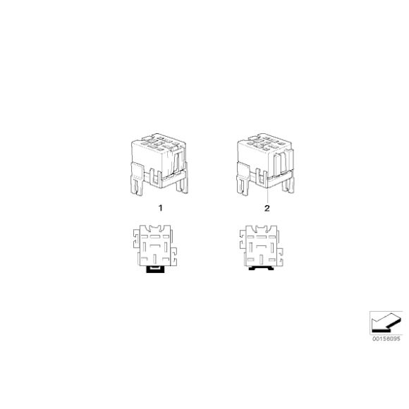 Wspornik przekaźnika BMW E30 E31 E32 E34 E36 E38 E39 E46 E53 E60 E63 E64 - 61131389113