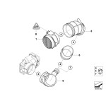 13541705209 Guma przepływomierza BMW E46 320i 323i 325i 328i M52 M54 - 13541705209 - Części oryginalne BMW Łódź | Sklep internetowy BMW