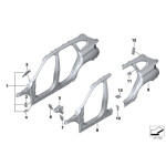 Uchwyt mocowanie karoserii dolny BMW F20 F21 F22 F23 F30 F31 F32 F33 F34 F36 F39 X2 F40 F45 F46 F48 X1 F80 - 41217284401