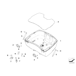 Wykładzina dna kufra centralnego BMW K48 K52 K1600 R1200 R12050 - 46547729461