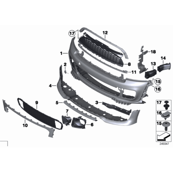 Uszczelka do obudowy Aerokit lewa MINI R55 R56 R57 R58 R59 JCW - 51112759333