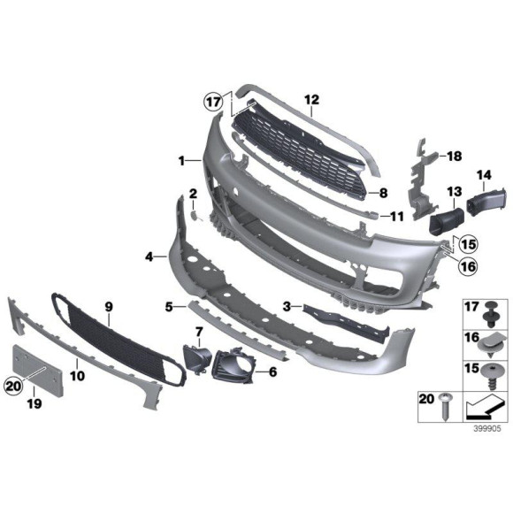 Spoiler przód MINI R56N R58 R59 Cooper Coop - 51112759387