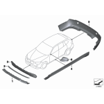 Osłona kanału powietrza zderzaka przód BMW E84 X1 16 18 2023 25 28 35 - 51112990973