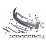 Listwa pod tablicę rejestracyjną BMW F01 F02 F04 730 740 750 760 Hybrid 7 - 51117187366