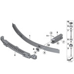Mocowanie uchwyt absorbera belki przód BMW F25 F26 X3 X4 - 51117276426