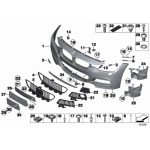 Mocowanie zderzaka przód błotnika lewe BMW F30 F31 316 318 320 325 328 330 335 340 - 51117279711