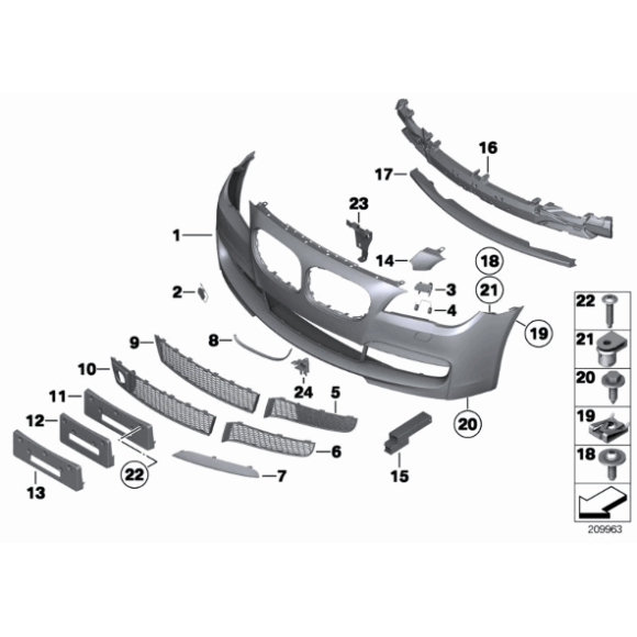 Listwa ozdobna przód lewa BMW F01 F02 F04 730d 740d 740i 750i 750iX 740dX 760Li Hybrid 7 - 51118047727