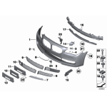 Listwa ozdobna przód prawa BMW F01 F02 F04 730d 740d 740i 750i 750iX 740dX 760Li Hybrid 7 - 51118047728