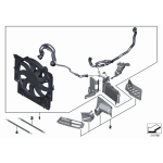 Osłona wlotu powietrza zderzaka przód lewa BMW E92N 335is - 51118050585