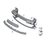 Absorber uderzenia dolny zderzaka przód MINI R60 R61 - 51119801604