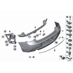 51127240956 Prowadnica zderzaka bocznego prawa BMW F20 F21 114d 114i 116d 116i 118i 120d 125d 125i - 51127240956 - Części oryginalne BMW Łódź | Sklep internetowy BMW