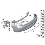 51127240956 Prowadnica zderzaka bocznego prawa BMW F20 F21 114d 114i 116d 116i 118i 120d 125d 125i - 51127240956 - Części oryginalne BMW Łódź | Sklep internetowy BMW