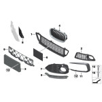 Atrapa nerka lewa BMW F20 F21 114 116 118 120 125 M135 - 51137262117