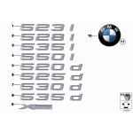 Napis "530 d" BMW F11 530dX 530d - 51147209159
