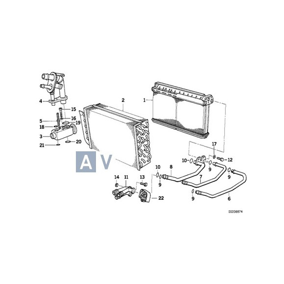 64111393212 Nagrzewnica ze zbiornikiem z tworzywa sztucznego - 64111393212 - Części oryginalne BMW Łódź | Sklep internetowy BMW