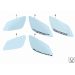 Wkład szkło lusterka prawy BMW F01 F06 F07 F10 F11 F12 F13 E60N E61N - 51167251584
