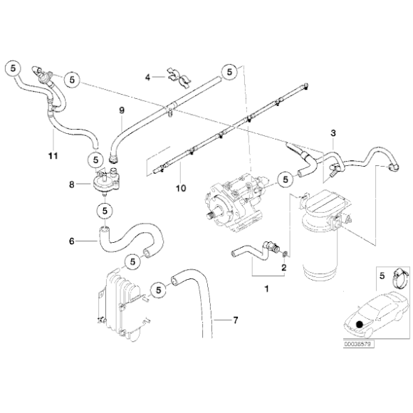 13532248276 Przewód powrotny paliwa - 13532248276 - Części oryginalne BMW Łódź | Sklep internetowy BMW