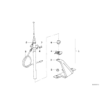 Przewód anteny BMW E30 E36 sedan 316 318 320 323 325 - 65211394200