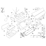 Mocowanie drążka blokującego w schowku BMW E70 E71 X5 X6 - 51169211041