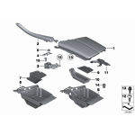 51169213661 Zamek podłokietnika BMW F10 F11 520 518 523 525 528 530 535 550 M5 - 51169213661 - Części oryginalne BMW Łódź | Sklep internetowy BMW