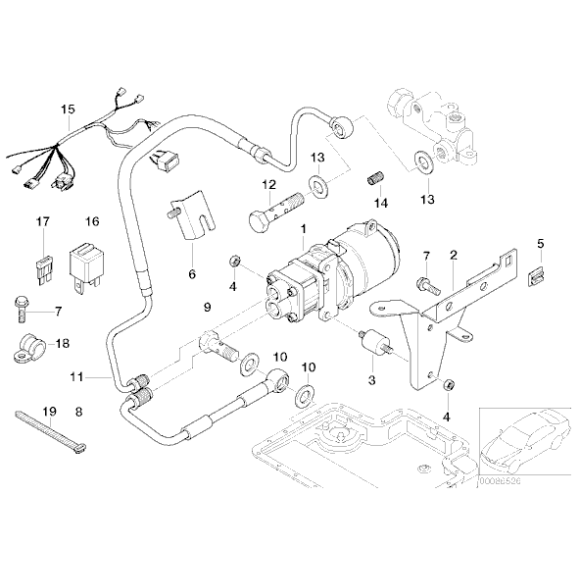 Wkład filtra BMW E39 E46 E85 E86 M5 M3 - 11361401971