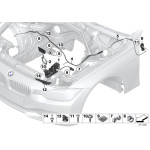 Zamek pokrywy silnika prawy BMW F20 F21 F22 F23 F30 F31 F32 F33 F34 F36 F80 F82 E87 - 51237242549