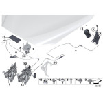 Cięgno linka maski tylne BMW F01 F06 F07 F10 F11 F12 F13 640 650 M6 518 520 525 530 535 550 M5 730 740 750 - 51237255801