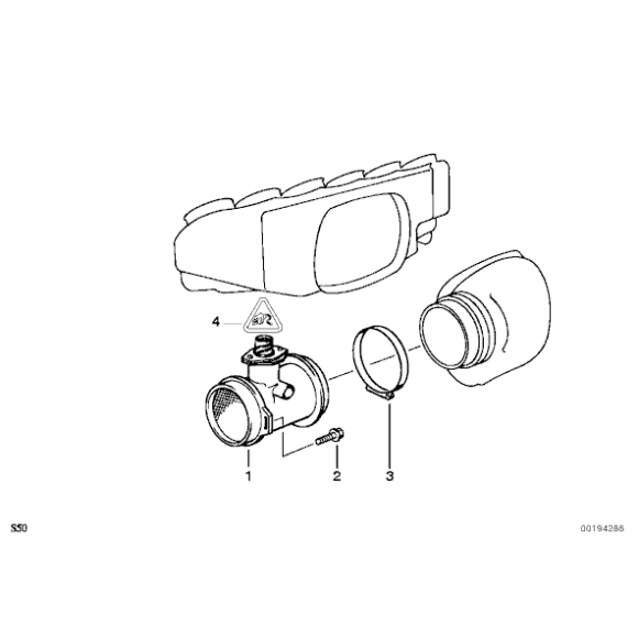 Przepływomierz BMW E36 M3 Z3 M S50 - 13621403123
