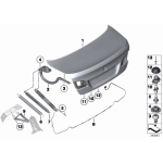 51247204366 Sprężyna naciągowa pokrywy bagażnika BMW F10 F10N 518 520 525 523 528 530 535 550 M5 - 51247204366 - Części oryginalne BMW Łódź | Sklep internetowy BMW
