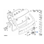 Zamek pokrywy bagażnika BMW E70 X5 3.0d 3.0si 3.5d 4.8i 30dX 35iX 40dX 50iX M - 51247308849