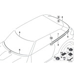 Listwa mocująca osłonę wlotu powietrza - 51319800924