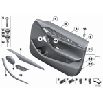 Osłona klamki boczka drzwi przód lewa BMW E84 X1 - 51412991775